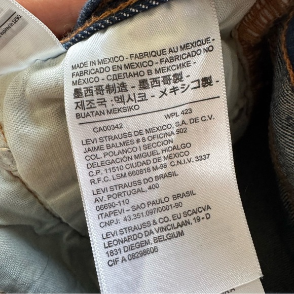 Levi’s 501 denim jean shorts high rise cut offs button fly 27 - Picture 6 of 10